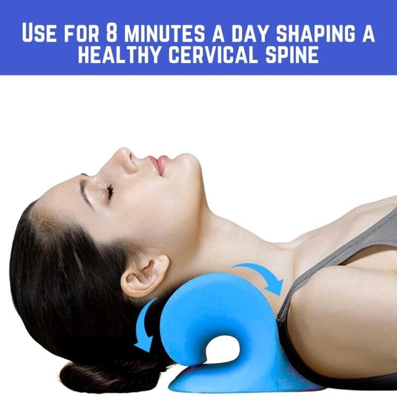 Neck and Shoulder Relaxer for TMJ Pain Relief Cervical Traction Device Neck Stretcher Pillow