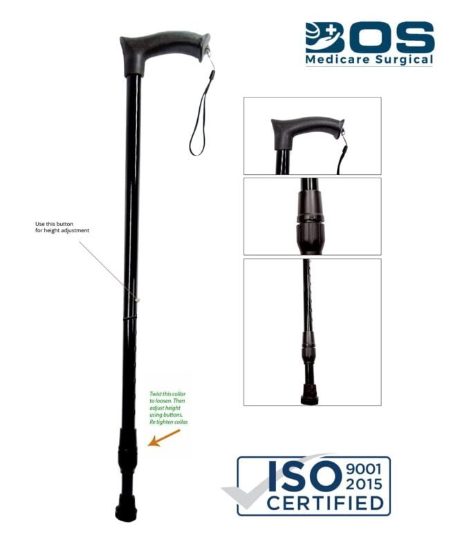 Adjustable Walking Stick for Elderly Men and Women Support