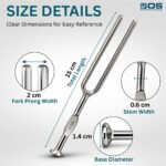512 Hz Tuning Fork Stainless Steel for Medical, Therapy & Educational Use - Image 6