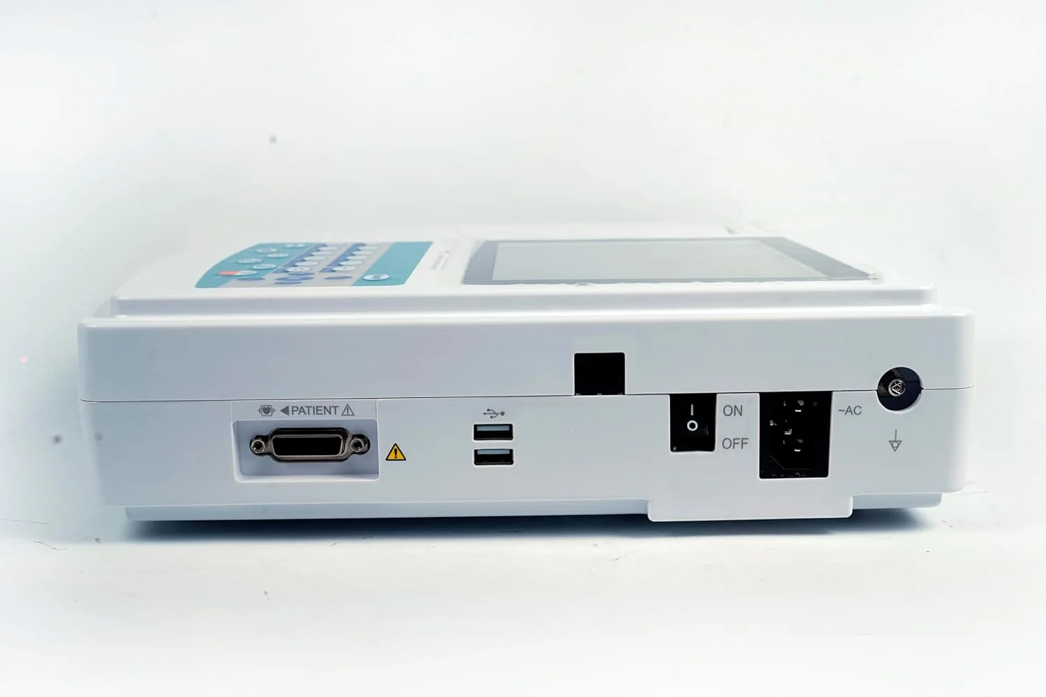 Twelve Channel ECG Machine Rear View Medical Equipment