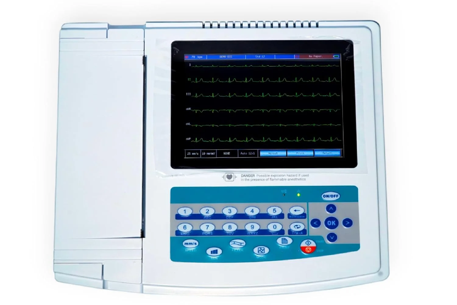 12 channel ECG machine digital electrocardiograph medical device