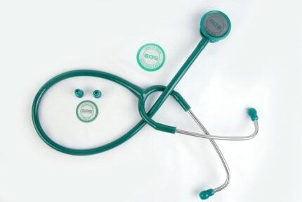 Stethoscope Dual Head Aluminum (Bosm 15) for Doctors Nurse & Medical Students (Green)