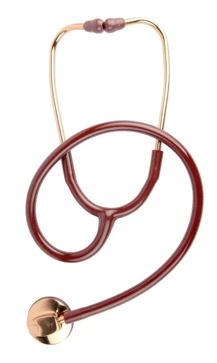 Stethoscope ROSE GOLD ( Bosm 40 ) Cardiology stethoscope accurate auscultation of heart, lung, (Brown)