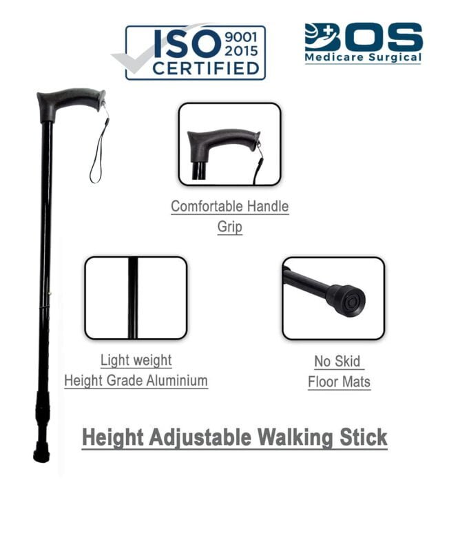 Adjustable Walking Stick for Elderly Men and Women Support