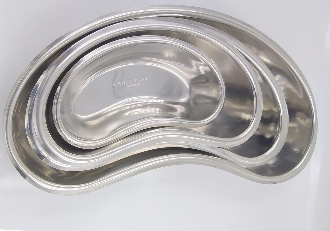 Heavy Stainless Steel Kidney Tray for Surgical Applications