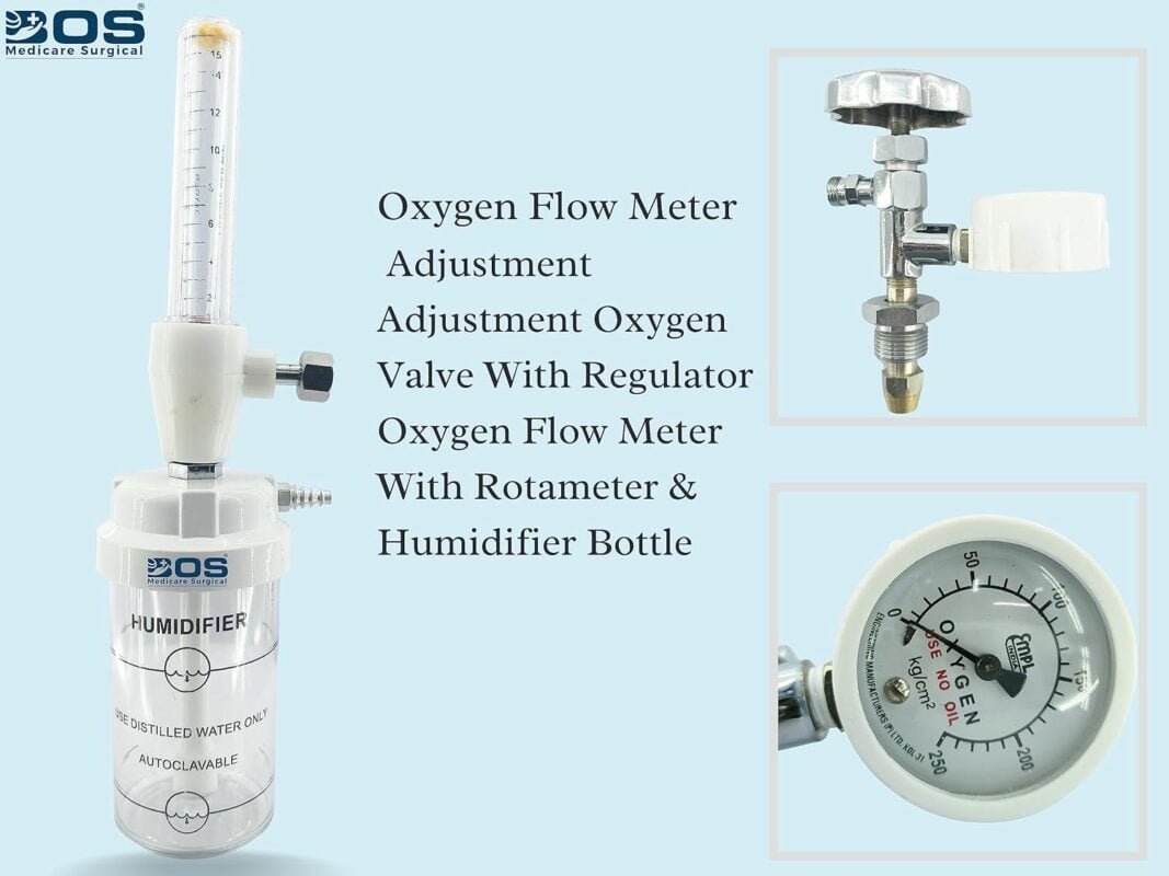 Oxygen Flow Meter with Regulator Model-02