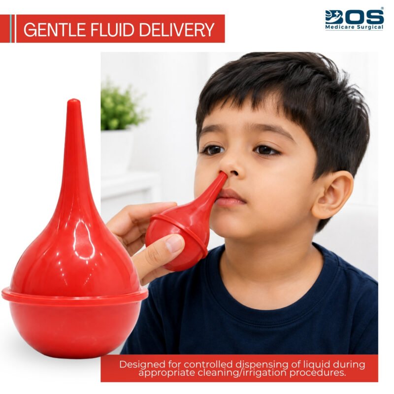 Ulcer eye and ear syringe rubber bulb