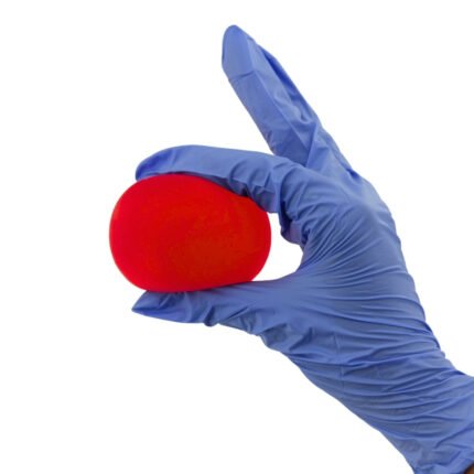 Exerciser Stress Ball/Gel Ball for Exercsier Stress Relief Gel Ball for Wrist Muscles Wrist Support Exerciser Ball (Red) large 2.5 Inch