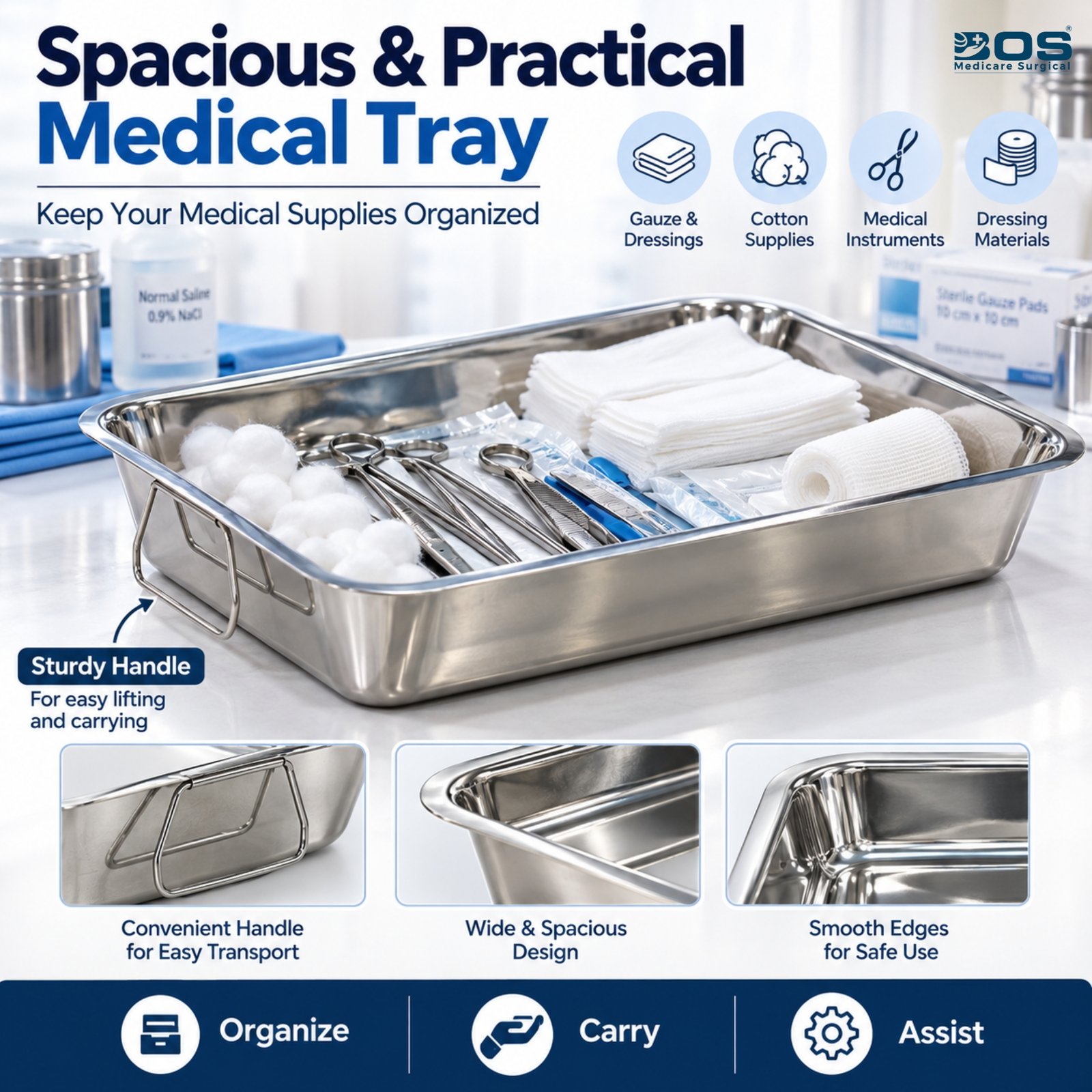 12x18x3 ss baby tray