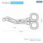 EMT SHEARS (TAPE CUTTING SCISSOR) Stainless Steel Bandage Scissors for Surgical, Medical & Nursing Purposes - Sharp Curved Cutting Bandages (Black handle) - Image 3