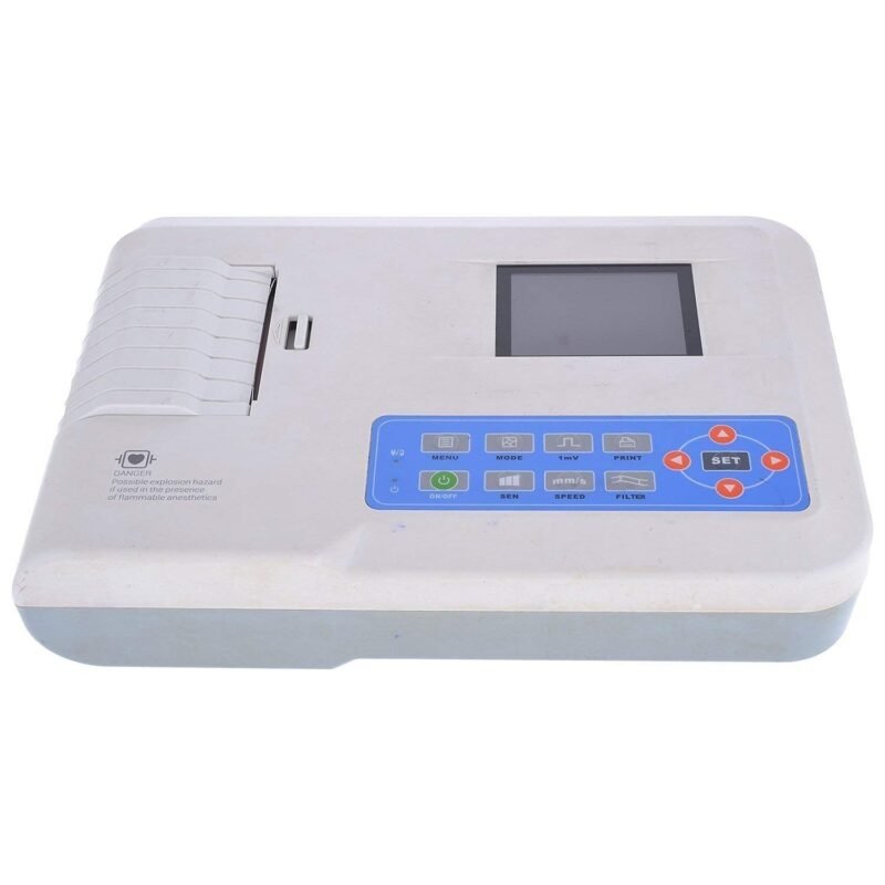 3 channel ECG machine portable heart monitoring device for hospitals and clinics