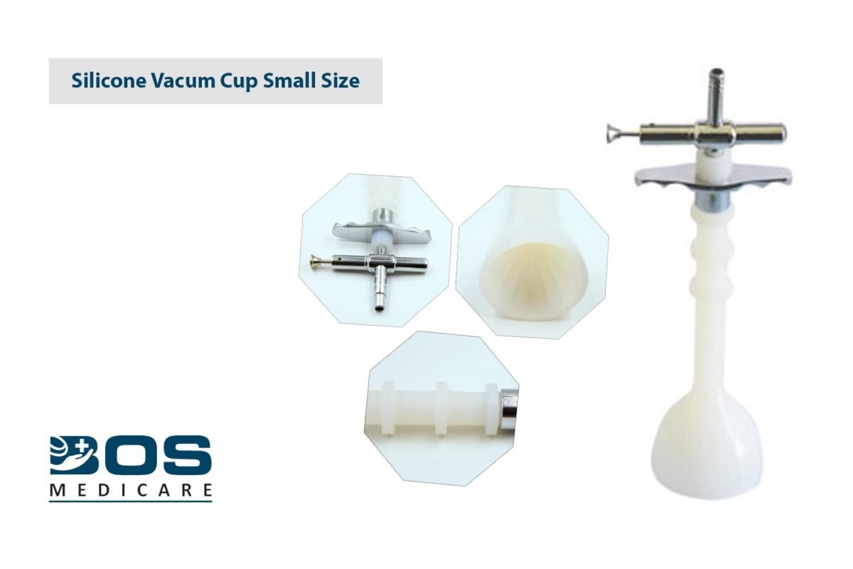 silicone vacuum cup medical suction delivery cup close view