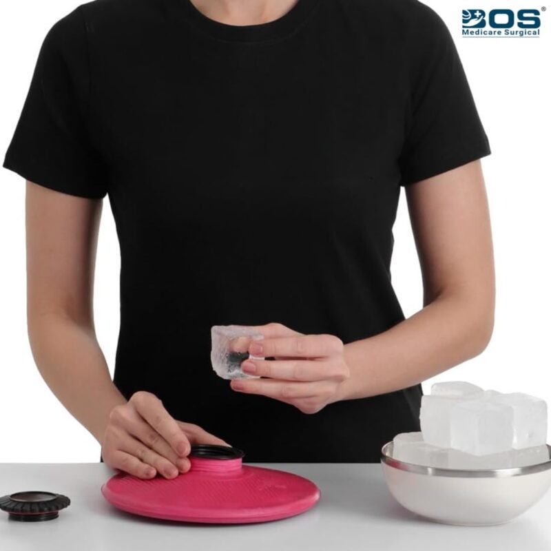 Rubber cooling ice bag for pain relief hot and cold therapy