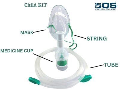 Nebulizer Mask Kit Adult with Tube and Medicine Chamber for Respiratory Care BOS Medicare