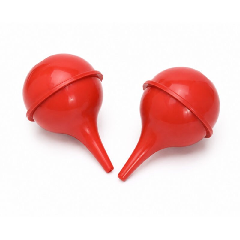 Red ulcer eye and ear syringe rubber bulb