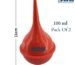 100ml ulcer eye ear syringe pack of 2 rubber bulb syringe
