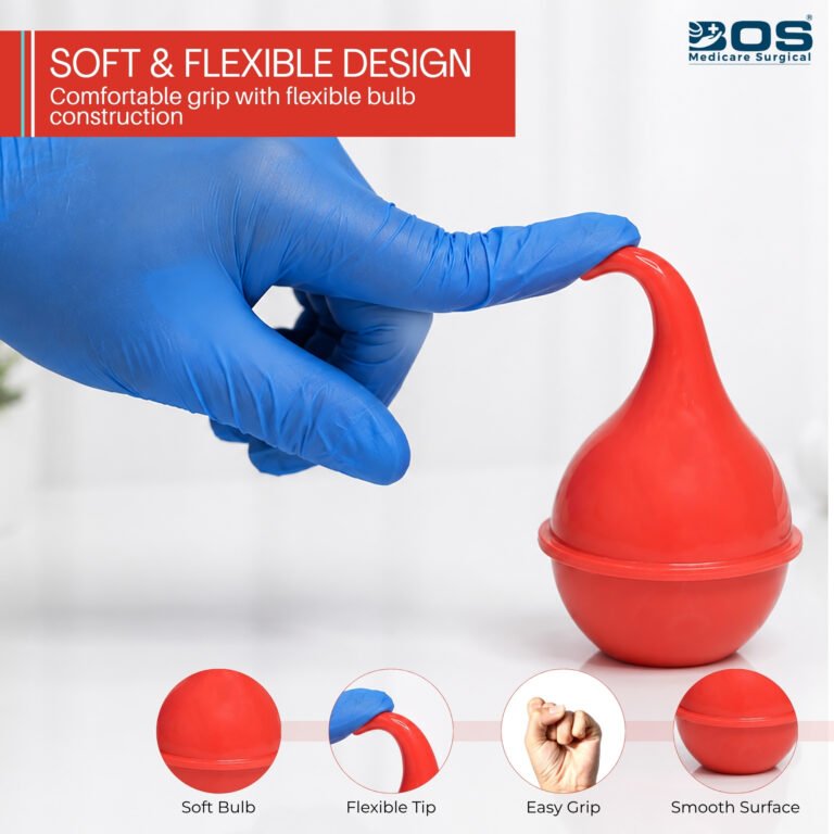 Flexible red ulcer eye and ear syringe