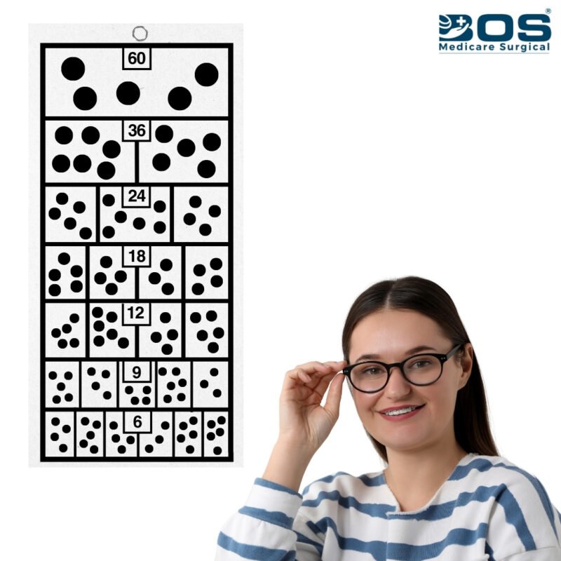 Eye Test Dot Pattern Chart Vision Screening Board