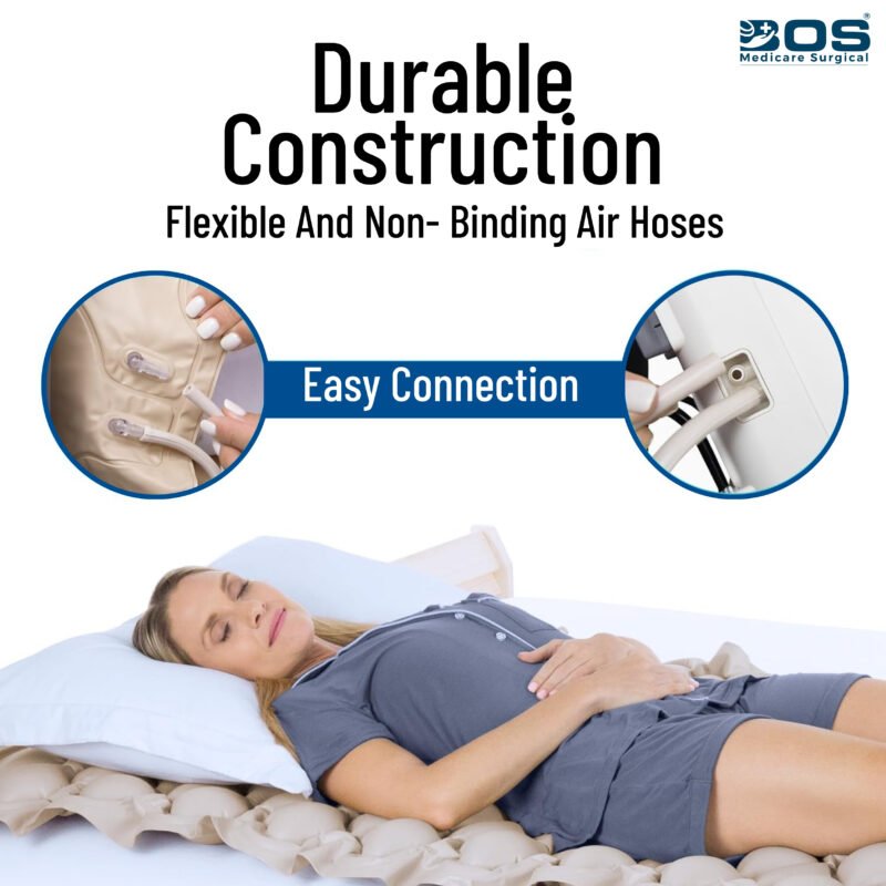 Durable Air Mattress with Flexible Air Hoses