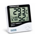 HTC-1 Digital Hygrometer Thermometer Humidity Meter with Clock & LCD Display