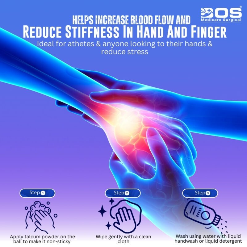 Silicone Gel Hand Exerciser Ball for Grip Strength and Stress Relief