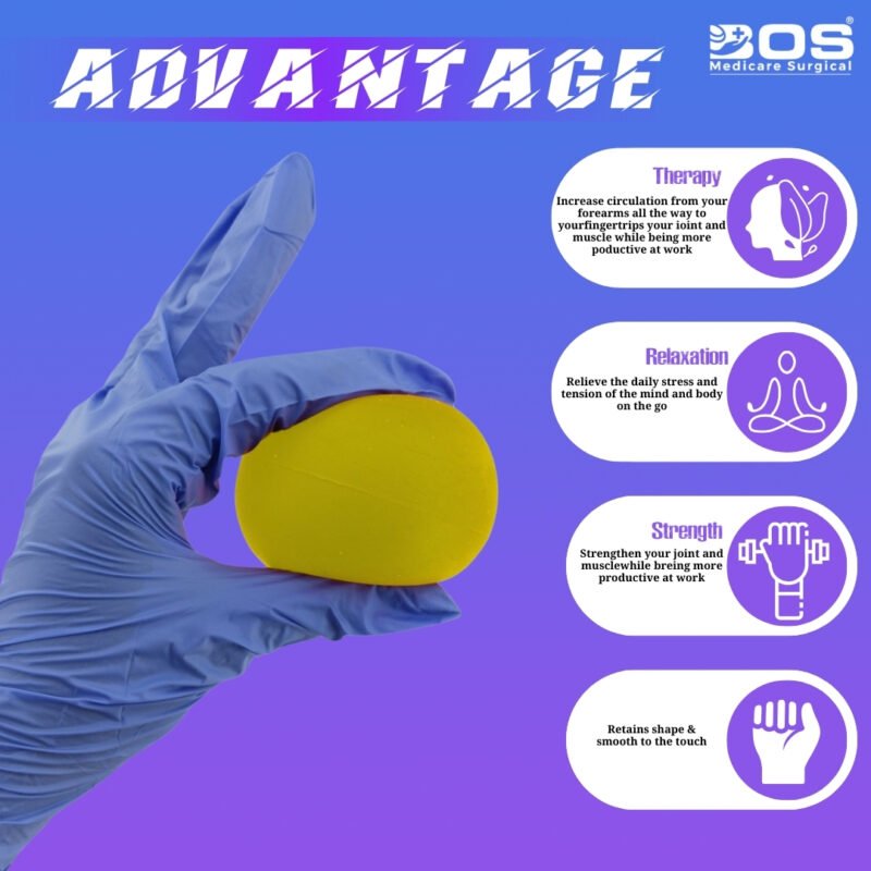 Silicone Gel Hand Exerciser Ball for Grip Strength and Stress Relief