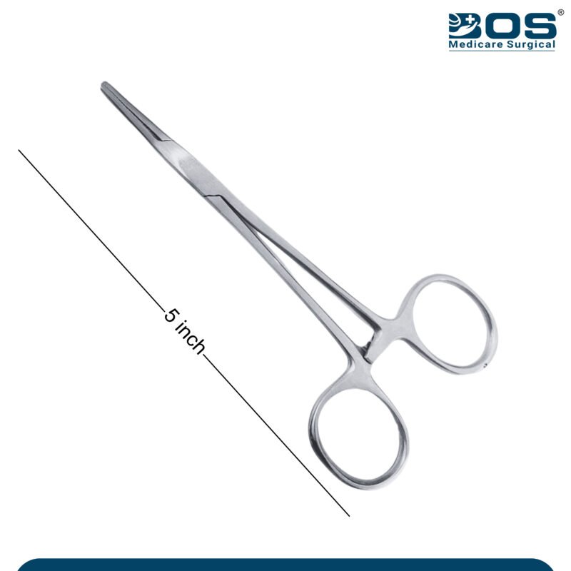 mosquito forceps tip close view serrated jaws stainless steel