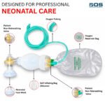 Ambu Bag with Oxygen Tube | CPR First Aid Kit Neonate Manual - Image 5