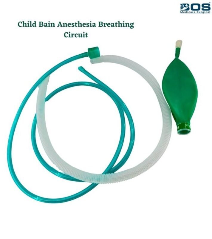 pediatric breathing circuit anesthesia tube and reservoir bag