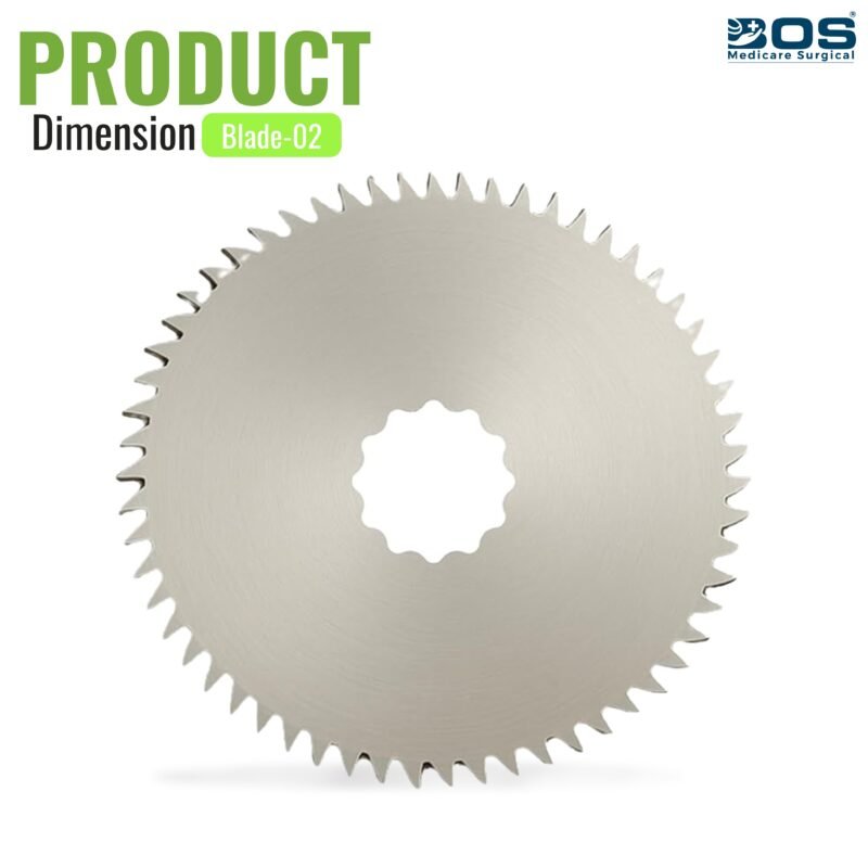 Plaster cutter blade set with small and large blades for orthopedic cast removal