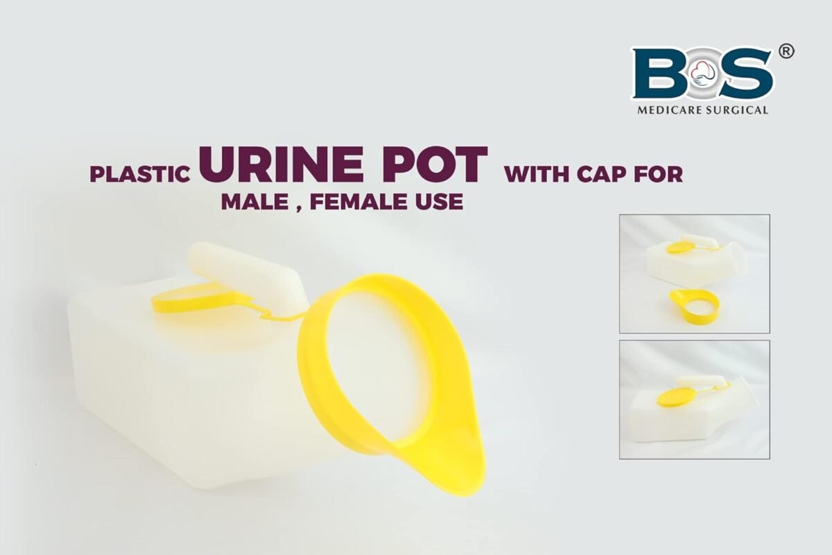 medical urine pot plastic urinal container for patient use