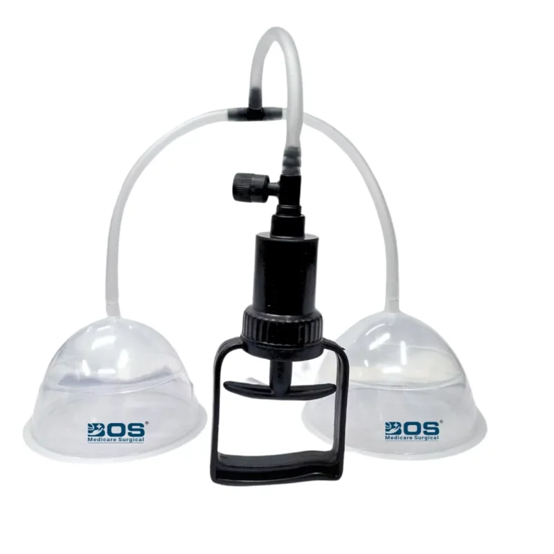 Breast Vacuum Cup Pump Double Cup for Enlargement Therapy by Bos Medicare Surgical