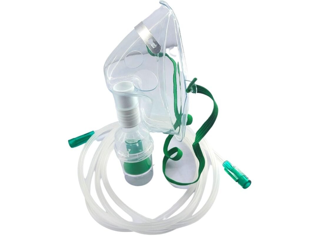 Nebulizer Mask Kit Adult with Tube and Medicine Chamber for Respiratory Care BOS Medicare