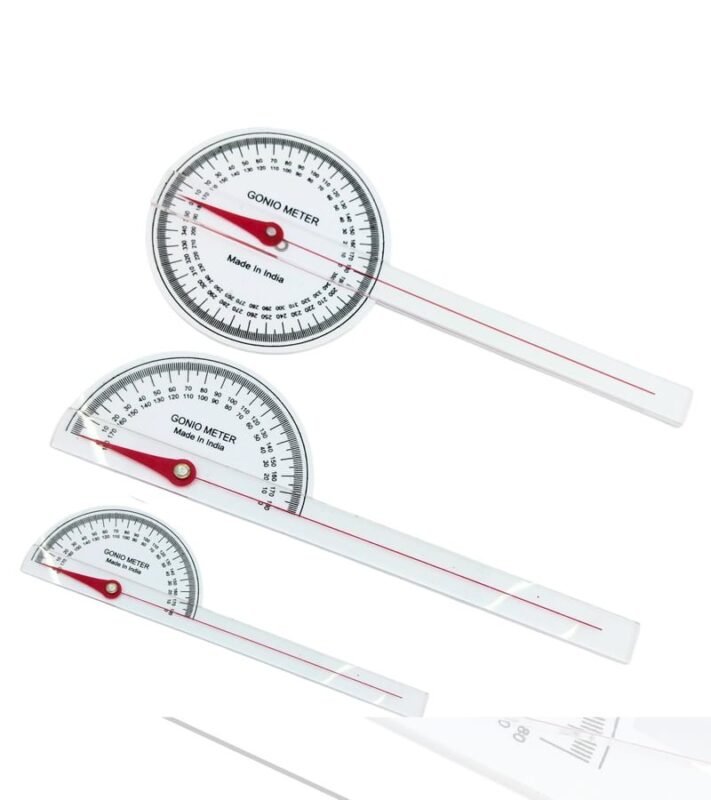 PVC Goniometer Set for Joint Angle Measurement and Physiotherapy