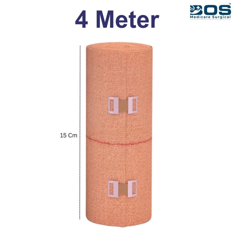 Bos Medicare Cotton Elastic Crepe Roll Bandage