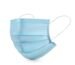 3 ply blue disposable face mask with ear loops and nose pin