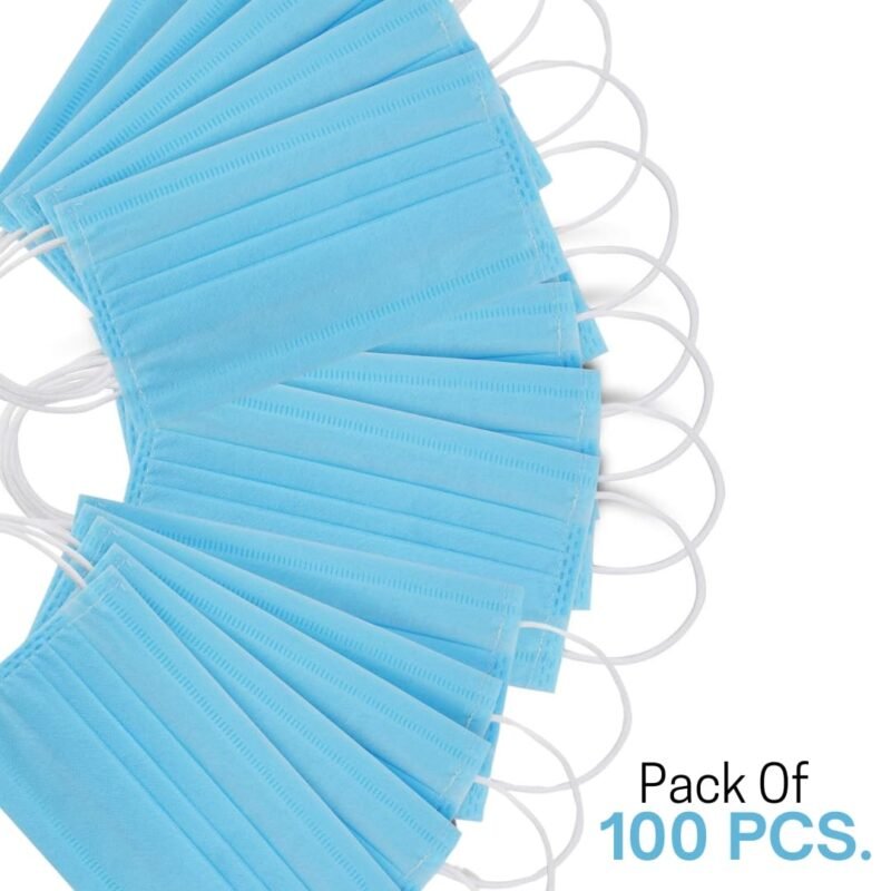 3 ply blue mask pack of 100 pcs disposable face mask