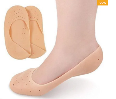 Silicone Foot Protector Socks Full Length for Heel Care and Moisturizing
