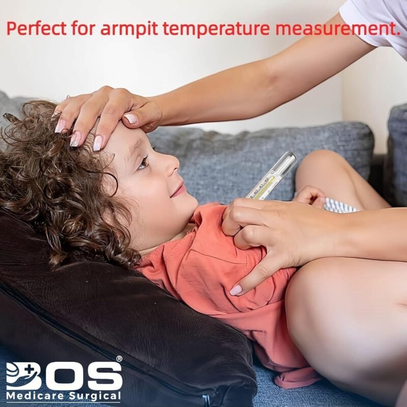 Mercury Thermometer for Axillary Temperature Measurement