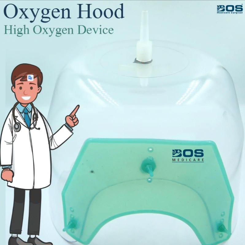 Oxygen Hood Neonatal Oxygen Therapy Device for Infant Care