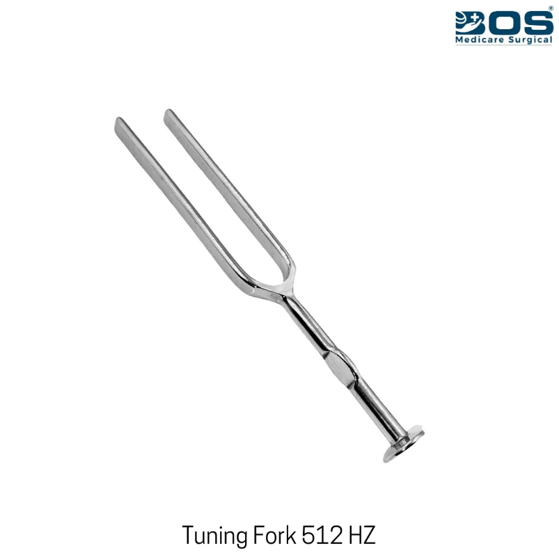 512 Hz Tuning Fork Stainless Steel Medical Diagnostic Tool for Hearing Tests