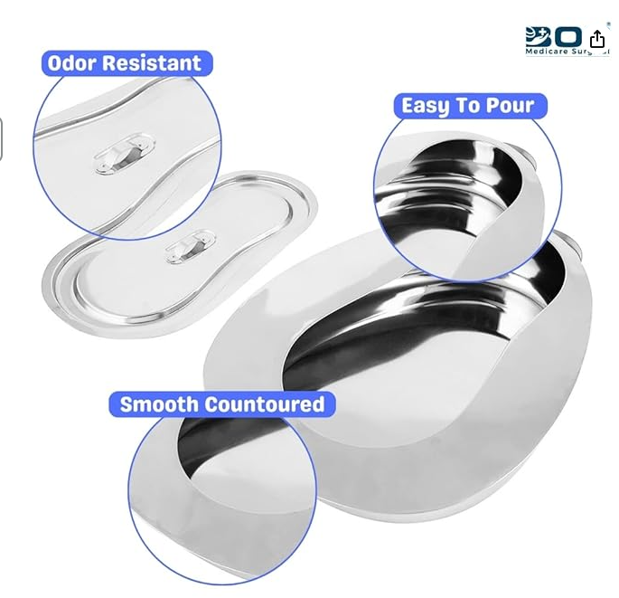 Stainless Steel Female Bedpan