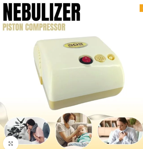 Piston compressor nebulizer for respiratory treatment adults and children