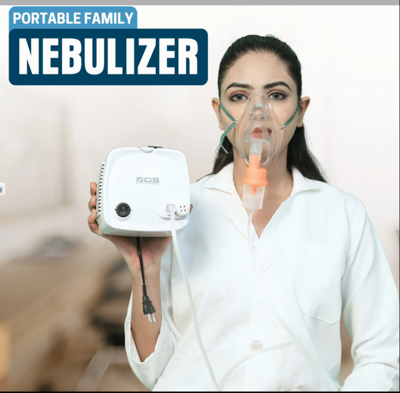 Nebulizer for child and adult white color with 1 year warranty respiratory device