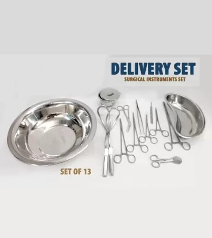 Surgical Delivery Set Stainless Steel Obstetric Delivery Kit for Hospital and Maternity Use