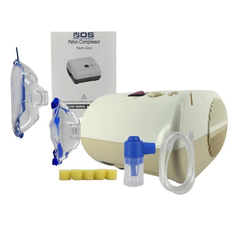 Piston compressor nebulizer machine for adults and kids home use BOS Medicare Surgical