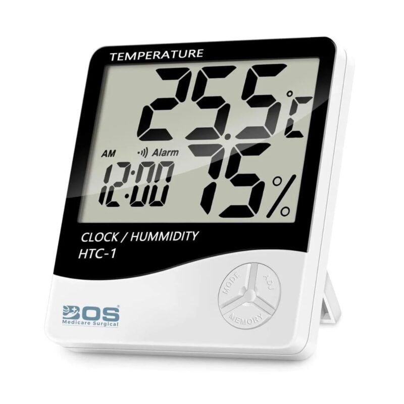 HTC-1 hygrometer table stand wall mount magnetic back display