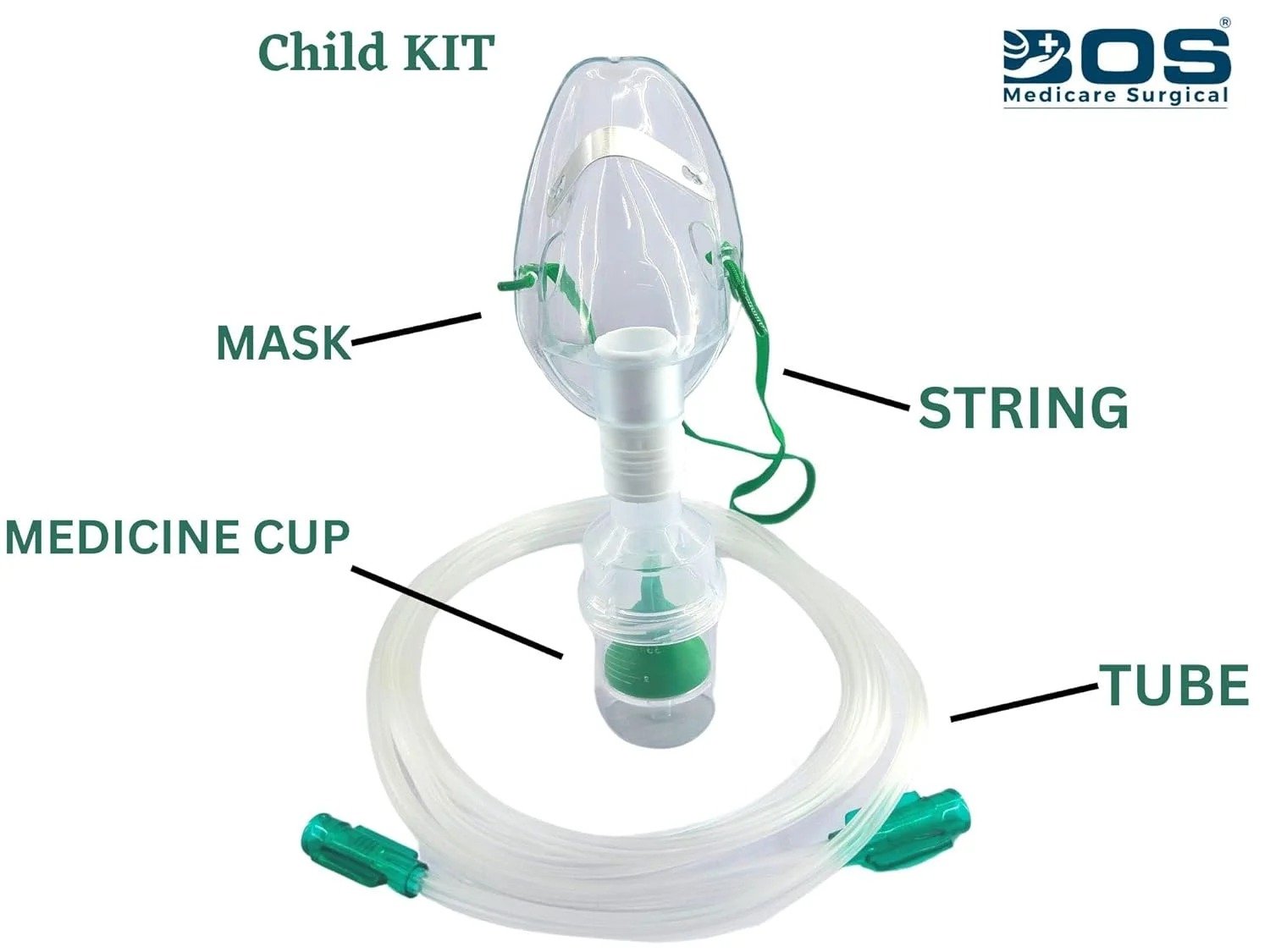 Child Nebulizer Mask Kit for Pediatric Aerosol Therapy