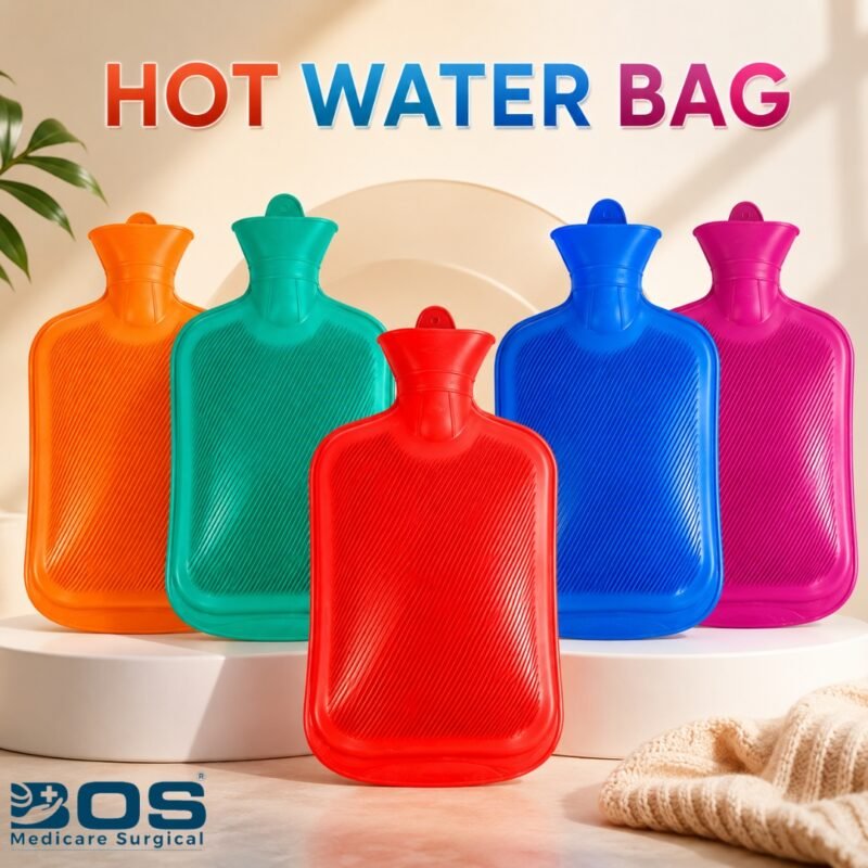 Premium Rubber Hot Water Bag Available in Multiple Colors