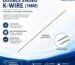Orthopedic K Wire Stainless Steel Double Ended 1MM